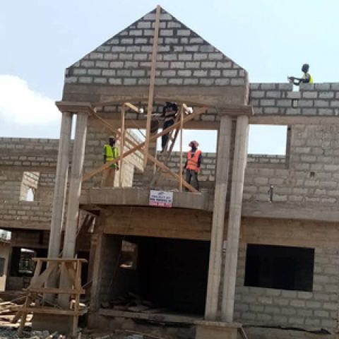 redesigning of old structure into a two storey building